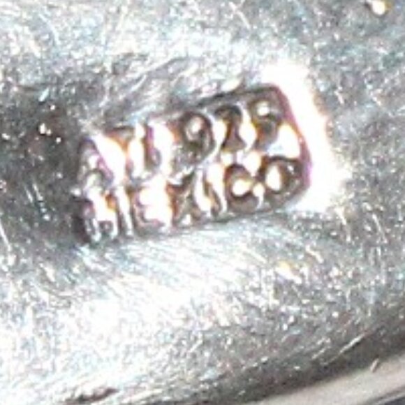 Sterling Silver Faux Turquoise Earrings - Picture 4 of 6